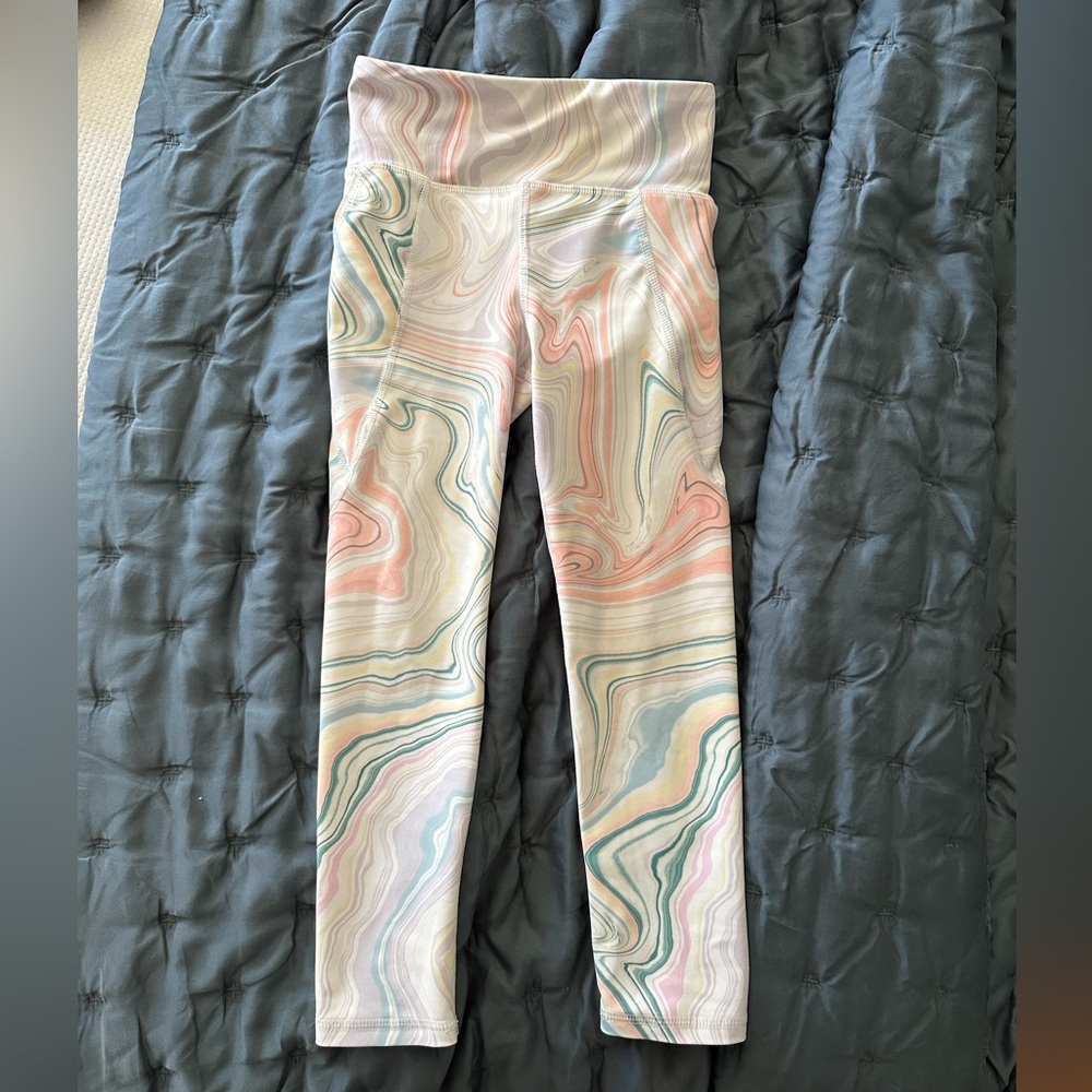Kids Marble Print Leggings